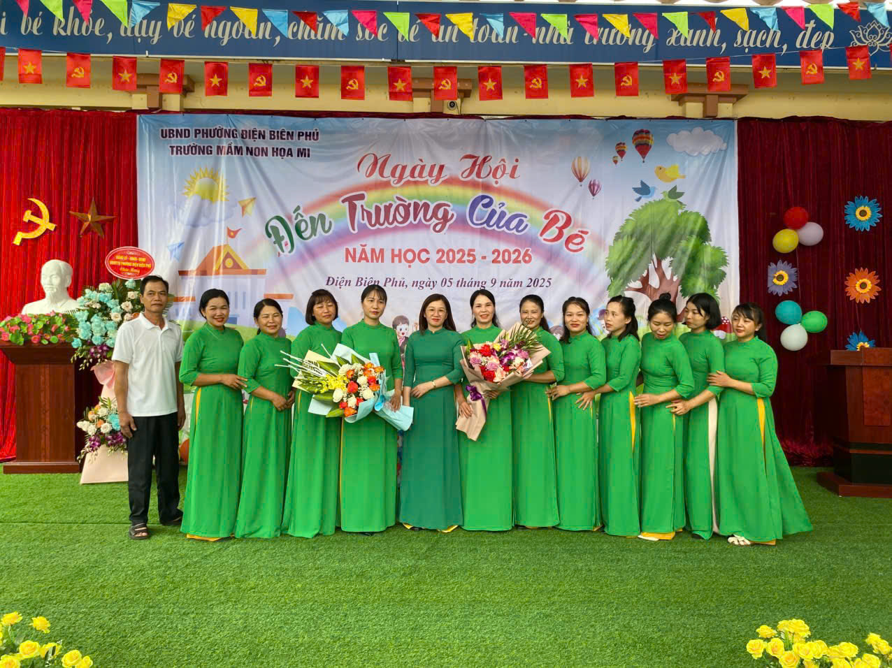 TRƯỜNG MẦM NON HOẠ MI LONG TRỌNG TỔ CHỨC LỄ KHAI GIẢNG NĂM HỌC 2025 – 2026