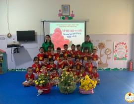 NGÀY 8/3 Ý NGHĨA CỦA CÁC CÔ VÀ CÁC BÉ TRƯỜNG MẦM NON HỌA MI