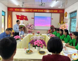 HỘI NGHỊ THỰC HIỆN QUY TRÌNH BỔ NHIỆM LẠI PHÓ HIỆU TRƯỞNG TRƯỜNG MẦM NON HỌA MI